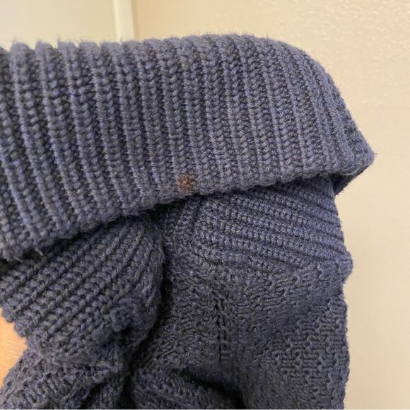 H&M Cotton toggle long Cardigan shawl chunky grandpa fisherman sailor sweater M - Picture 9 of 10